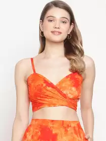 Women Printed Swim Tops