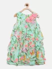 Floral Georgette A-Line Dress