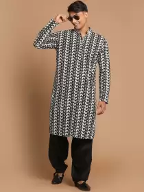 Men Embroidered Kurta with Patiala