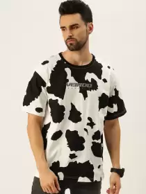 Men Camouflage Printed Loose T-shirt