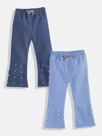 Girls Pack of 2 Cotton Jeans