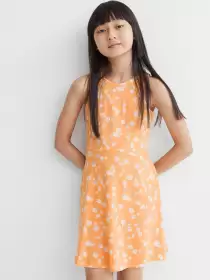 Girls Patterned Jersey Dress