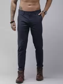 Men Straight Fit Trousers