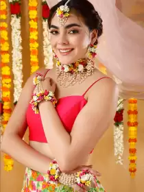 Women Floral Jewelry Set