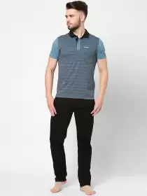 Men Striped Night suit