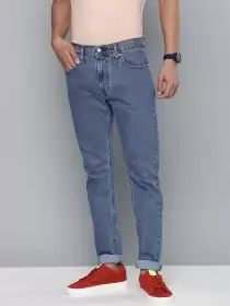 Men Tapered Fit Casual Jeans