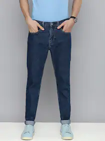 Levis Men Blue Tapered Fit Light Fade Stretchable Jeans