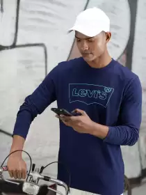 Men Brand Logo Printed T-shirt