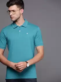 Men Polo Collar Cotton T-shirt