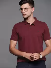 Solid Polo Cotton T-shirt