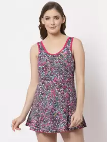 Women Floral Printed Swimming Dress