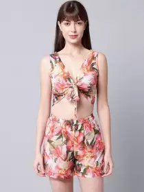 Women Printed Swim Set