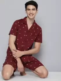 Men Printed Night suit