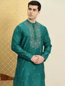 Men Ethnic Motifs Embroidered Kurta