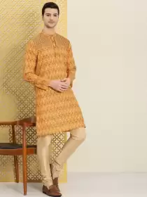 Men Printed Jashn Kurta