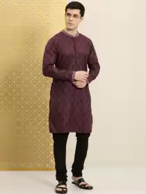 Men Printed Jashn Kurta