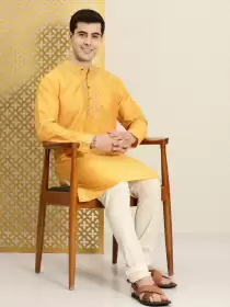 Men Ethnic Motifs Jashn Kurta