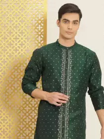 Men Woven Design Jashn Kurta