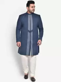 Men Solid Sherwani Set