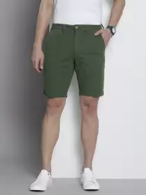 Men Slim Fit Regular Shorts