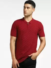 Men Striped V-Neck T-shirt