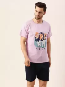 Men Printed Night suit