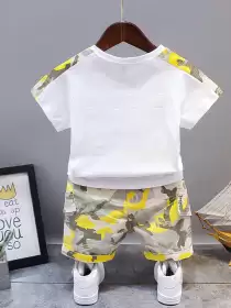 Kids-Boys Printed T-shirt Set