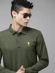 Men Polo Collar Slim Fit T-shirt