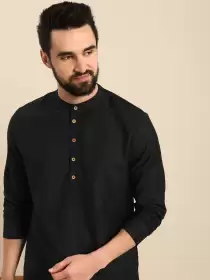 Men Solid Staright Kurta