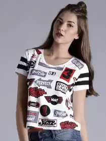 Printed Crop T-shirt