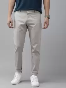 Men Trim Fit Regular Trousers