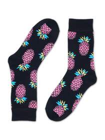 TOFFCRAFT Men Pineapple Printed Ankle Length Socks