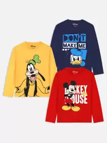 Boys Set Of 3 Printed T-shirt