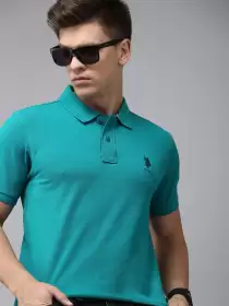 Men Pure Cotton Polo T-shirt