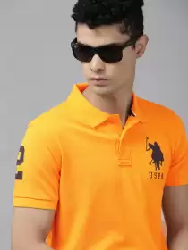 Men Polo Collar Slim Fit T-shirt