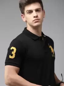 Men Polo Collar Slim Fit T-shirt