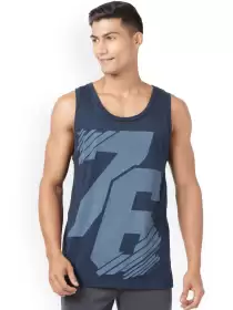 Men Printed Cotton Innerwear Vests