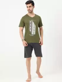 Men Printed Night suit