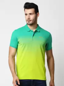 Dyed Polo Collar T-shirt