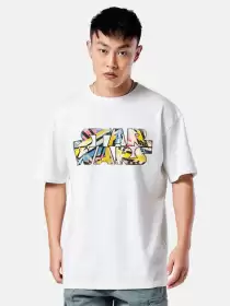 Men Star Wars Typography Printed Loose T-shirt