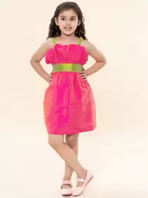 Girls Solid Dress