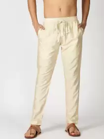 Men Solid Woven Pyjamas