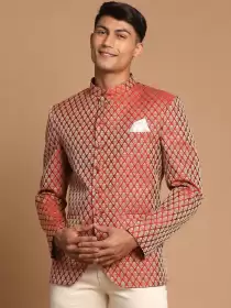 Men Slim-Fit Jodhpuri Blazer