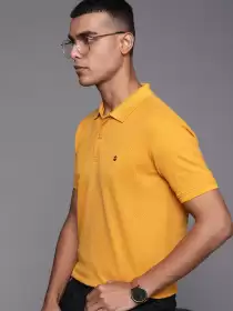 Geometric Polo Collar T-shirt