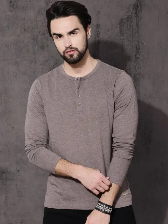 Henley Neck T-shirt image