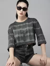 Tie and Dye Crop Boxy T-shirt