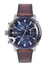 Men Leather Straps Chronograph Watch