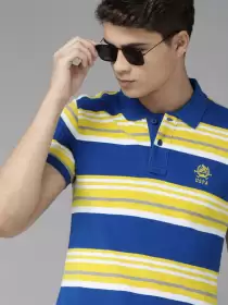 Men Striped Slim Fit T-shirt