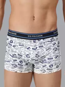 Men Printed Cotton Trunk
