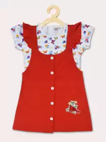 Girls Pinafore Mini Dress